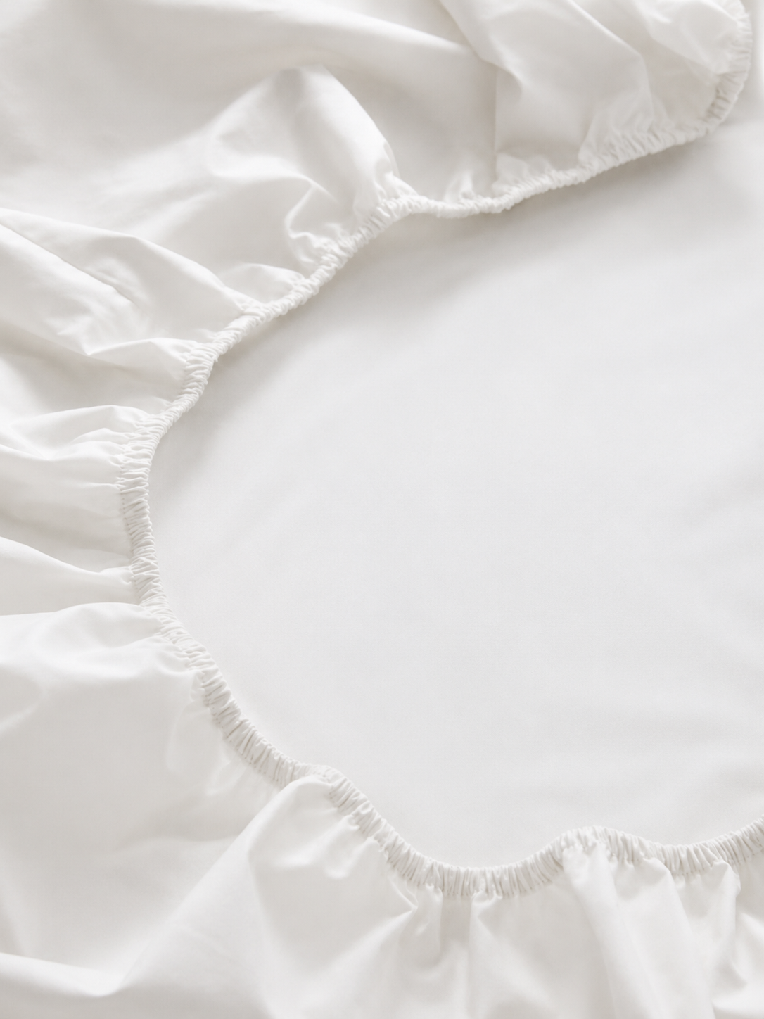 Premium Cotton Fitted Sheet — Polyester-Free