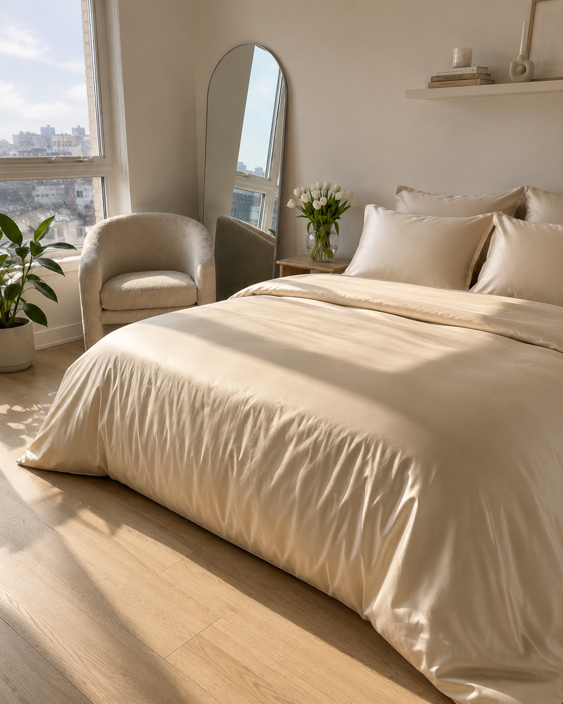 Premium Bamboo Bedding Set — Polyester-Free