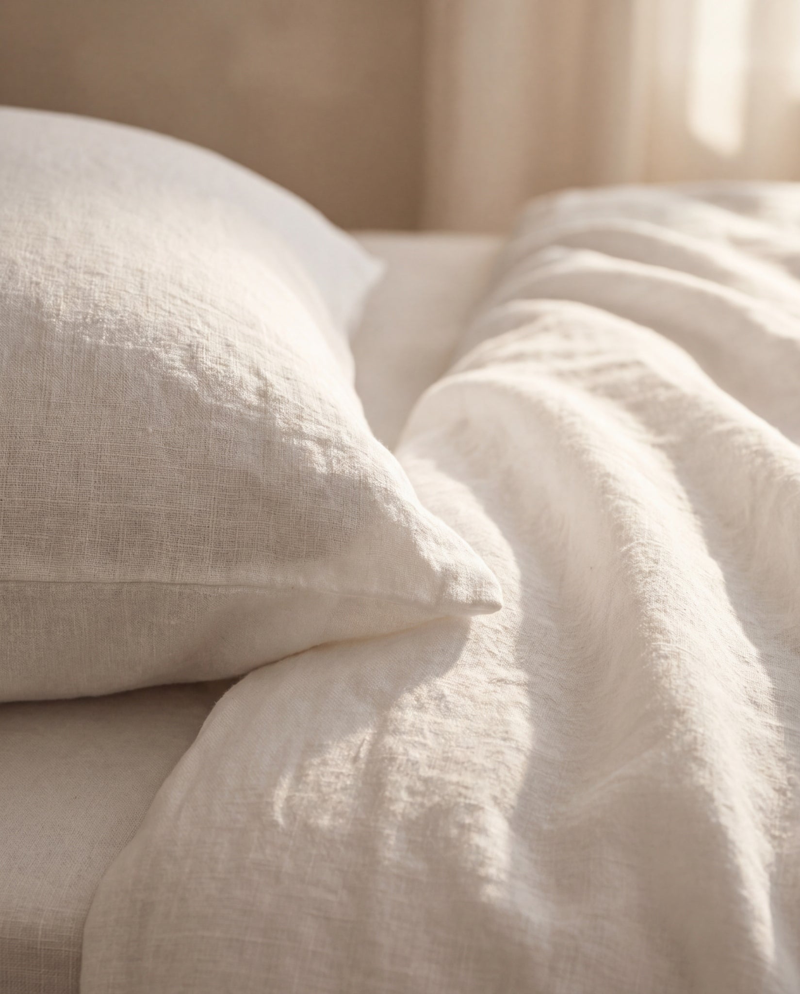Premium Linen Bedding Set — Polyester-Free
