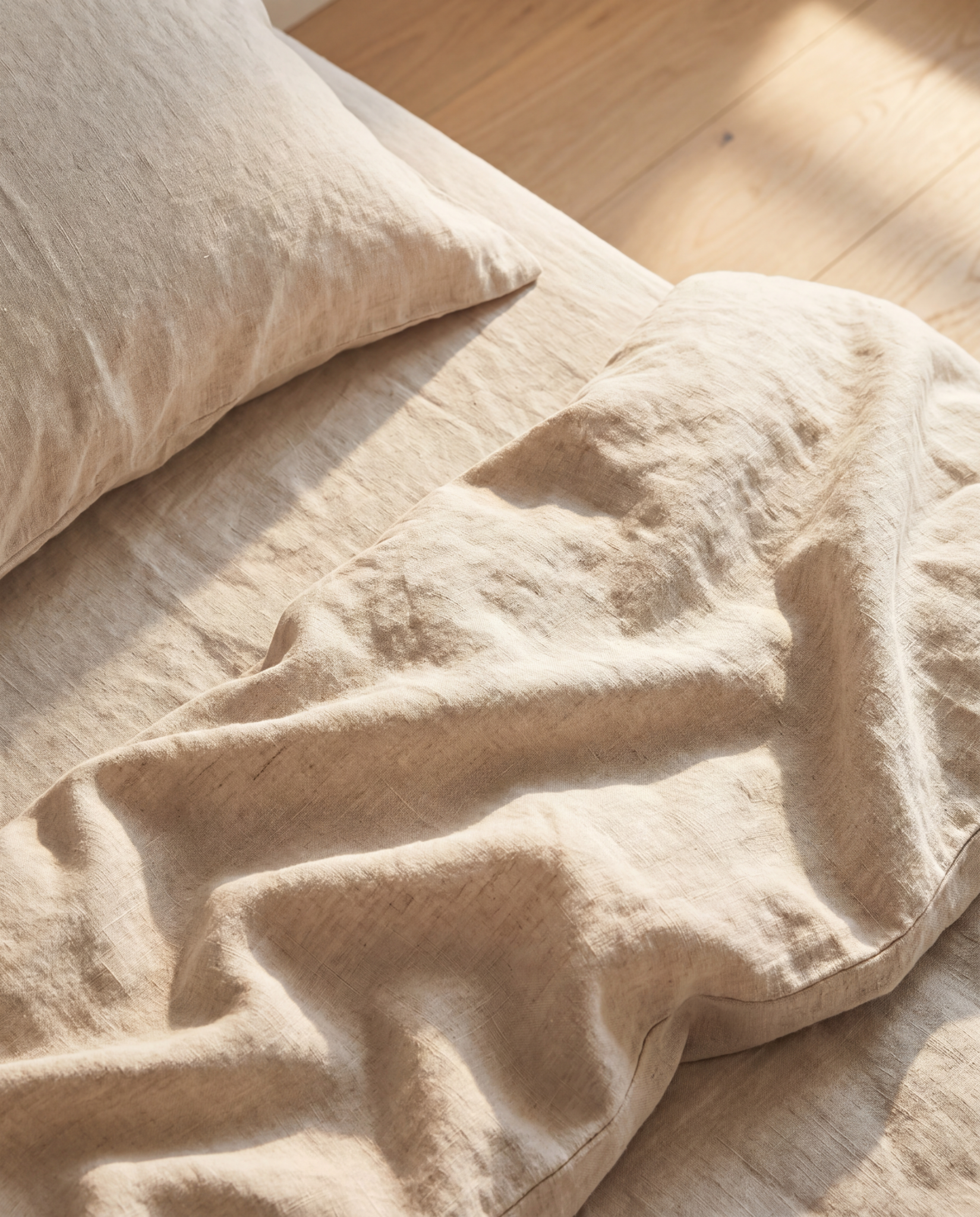 Premium Linen Bedding Set — Polyester-Free