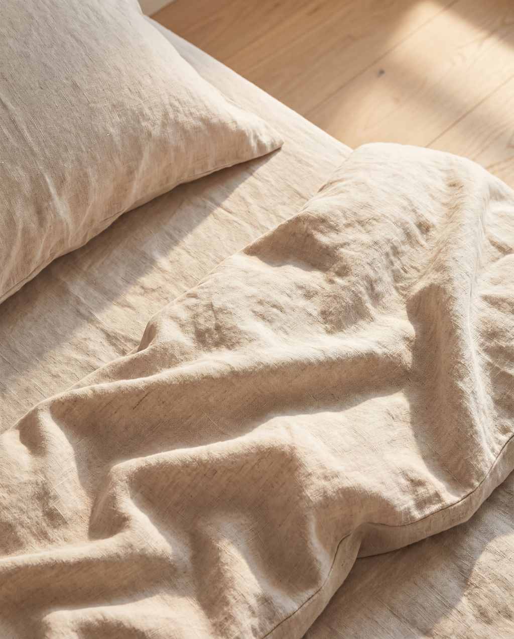 Premium Linen Bedding Set — Polyester-Free