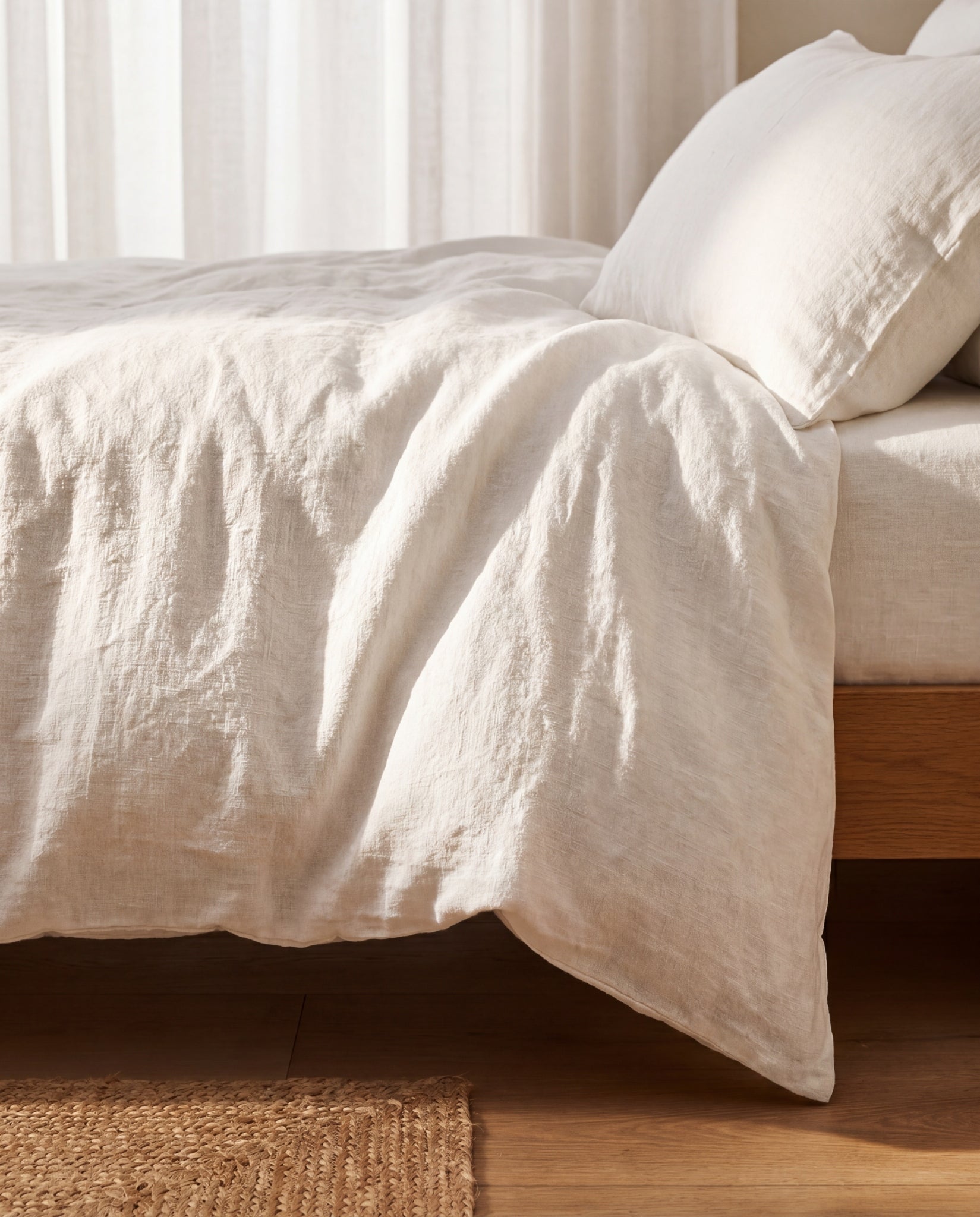 Premium Linen Bedding Set — Polyester-Free