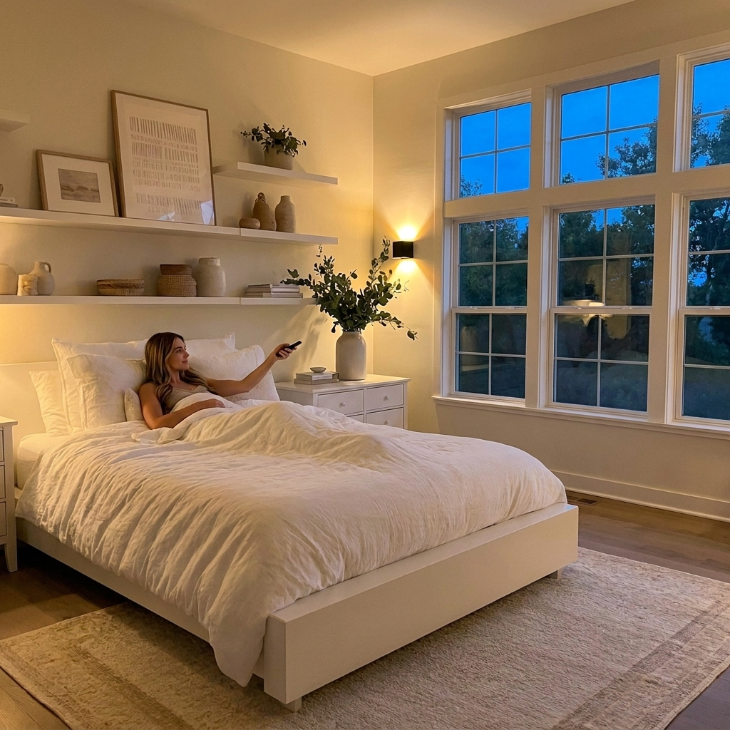 Wireless Motion Sensor Wall Light – Rechargeable & Dimmable with Remote